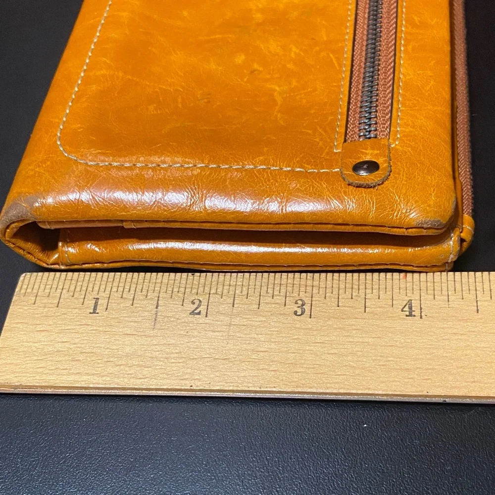 Vintage Leather Wristlet Wallet